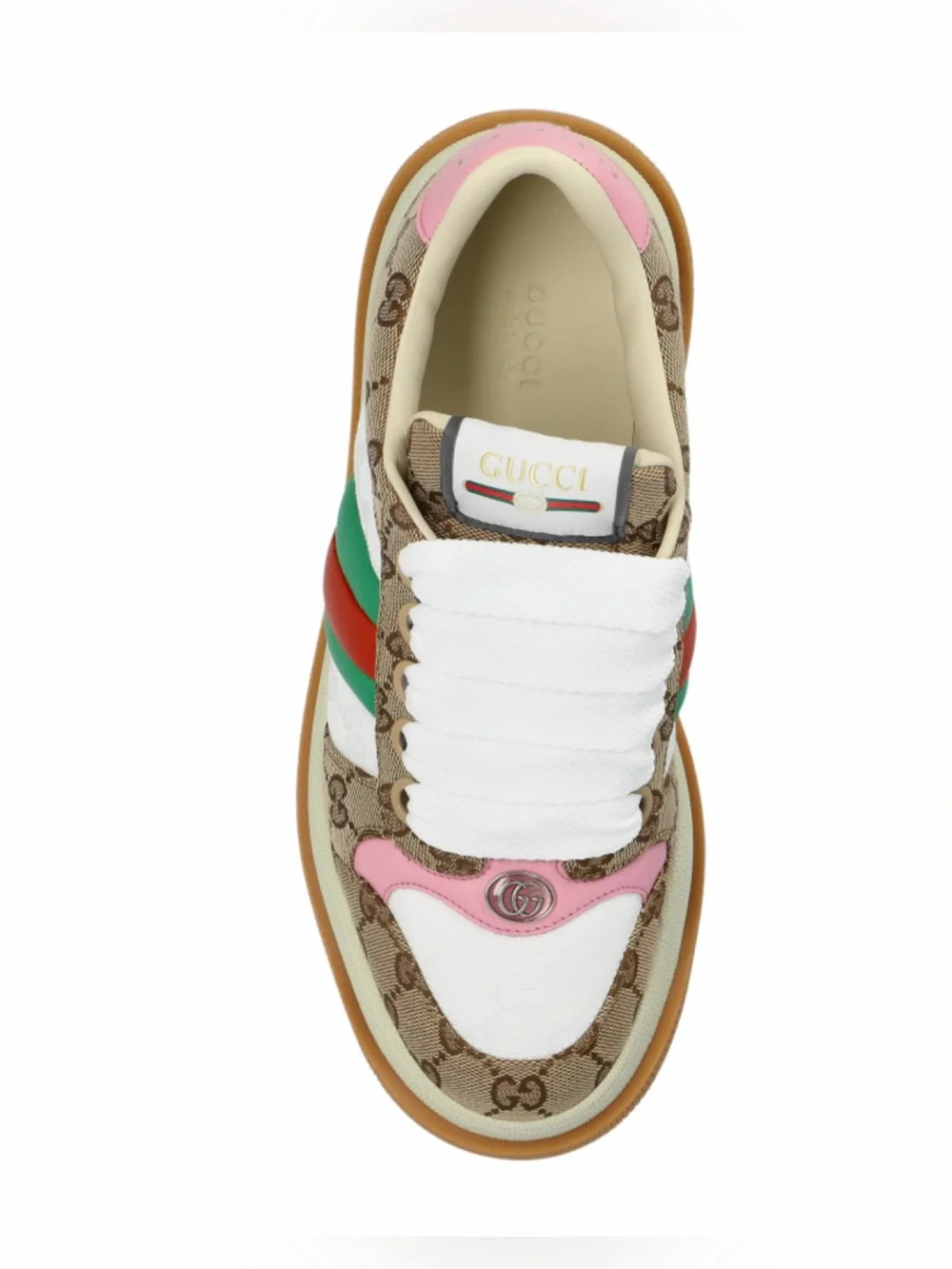 GUCCI Screener platform GG logo sneakers